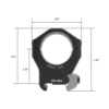 ARKEN HALO Ti Titanium Scope rings 30mm 0.97"