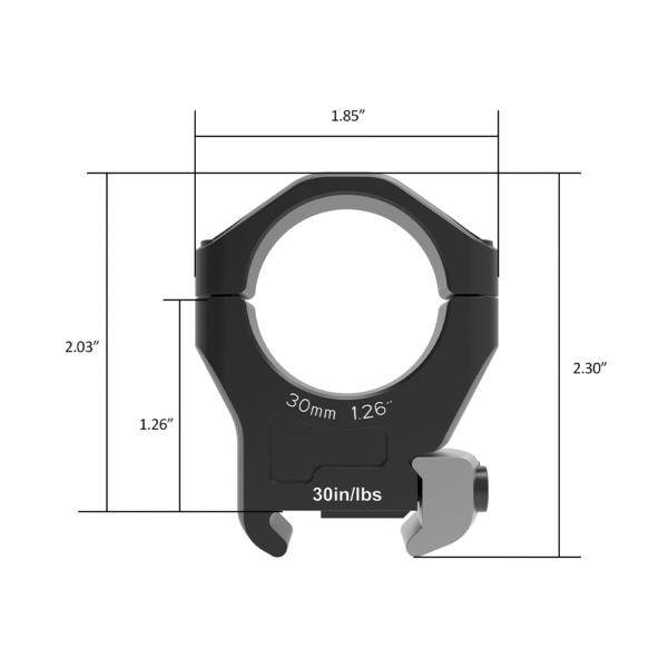 ARKEN HALO Ti Titanium Scope rings 30mm 0.97"