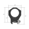 ARKEN HALO Ti Titanium Scope rings 30mm 0.97"