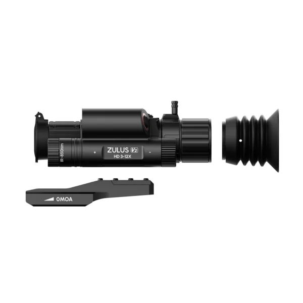 ZHD312R-V2 LRF - ZULUS HD V2 3-12X Digital Night Vision Scope With Laser Rangefinder and Ballistic Calculator