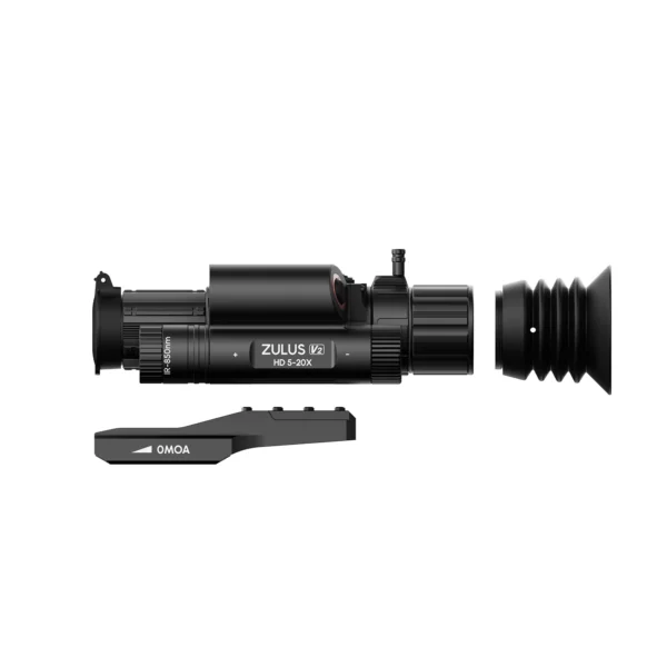 ZHD520R-V2 LRF - ZULUS HD V2 5-20X Digital Night Vision Scope With Laser Rangefinder and Ballistic Calculator
